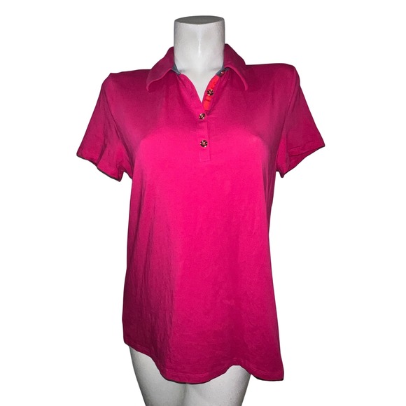 Jones New York Tops - JONES NEW YORK SIGNATURE Women's Pink Short Sleeve Polo Shirt Sz XL Golf Casual